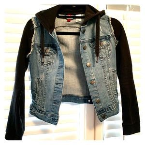 H&M Jean jacket hoodie
